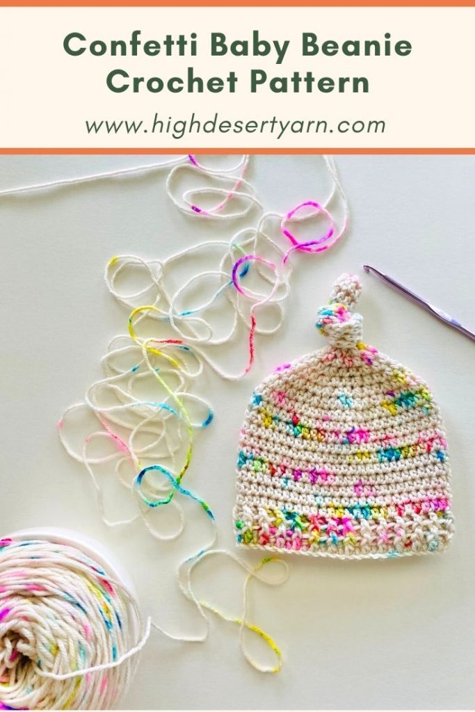 confetti baby beanie