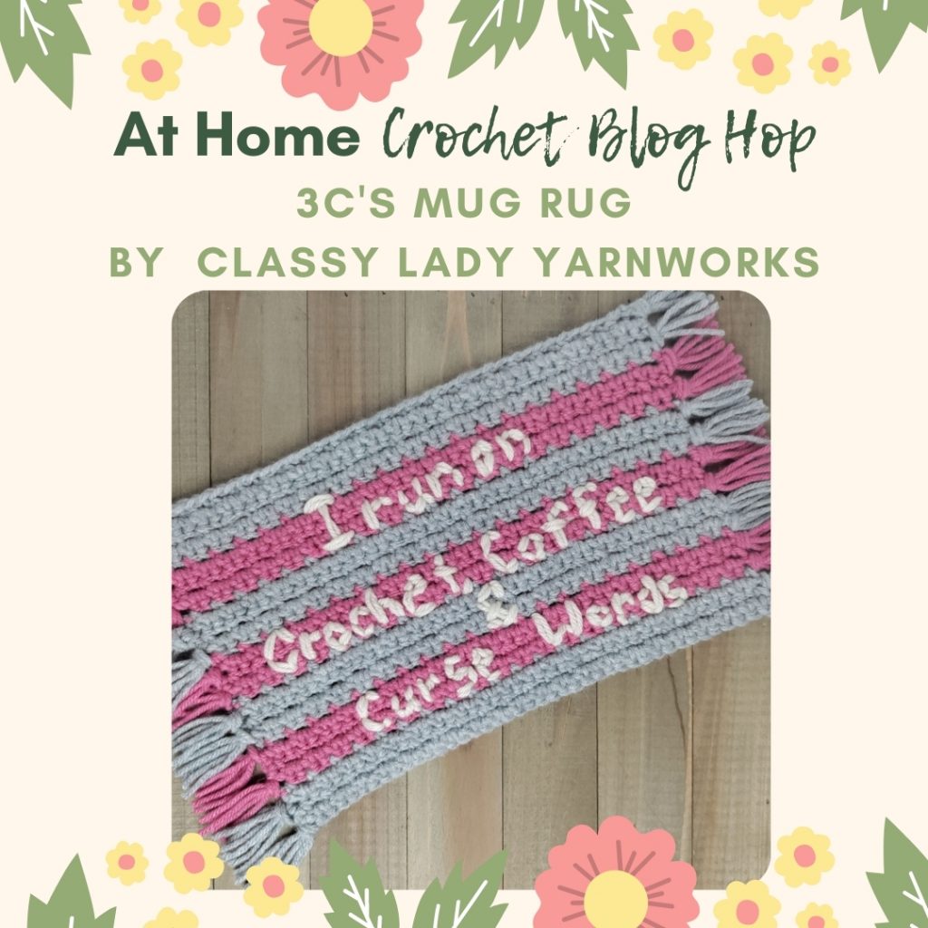 classy lady yarnworks mug rug crochet pattern