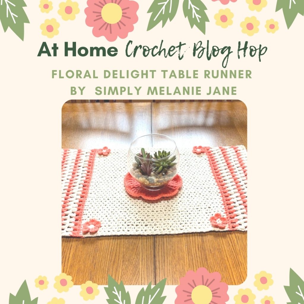 floral delight crochet table runner