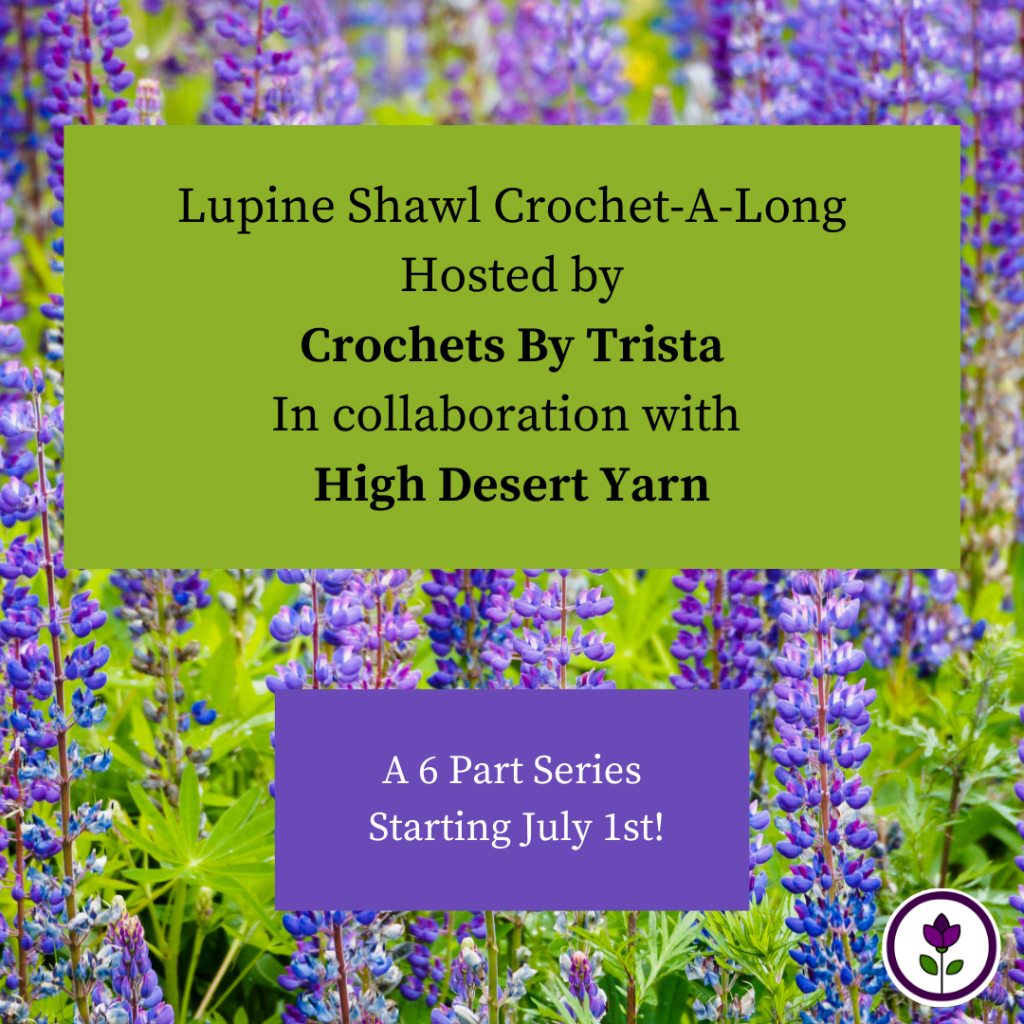 lupine hand dyed yarn high desert yarn