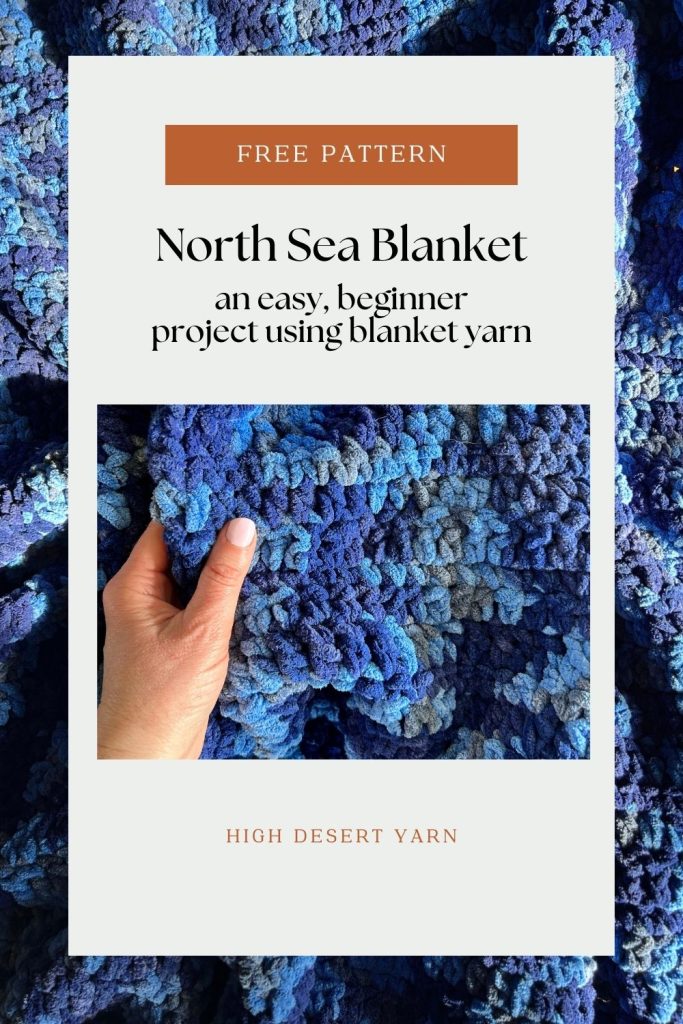 North Sea Crochet Blanket - a free crochet pattern for beginners.